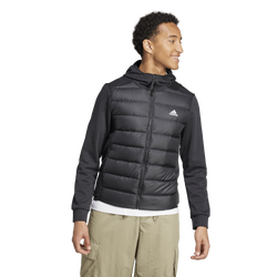 Men's - adidas Essential Down Hybrid Jacket - Black/White