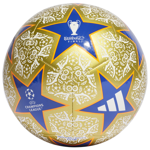 

adidas Womens adidas UCL Club Soccer Ball - Womens Gold Metallic/White/Team Royal Blue Size 5