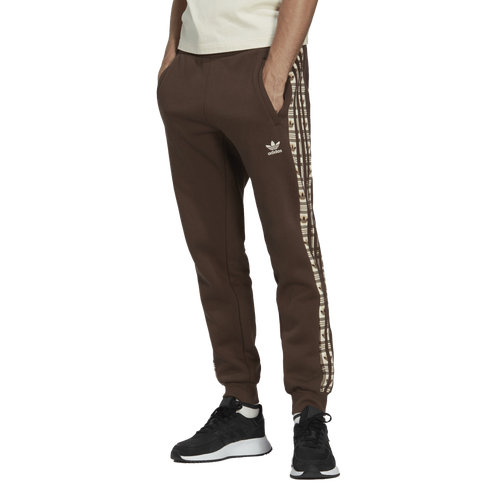 

adidas Originals Mens adidas Originals 3-Stripes Fleece Pants - Mens Brown Size XL