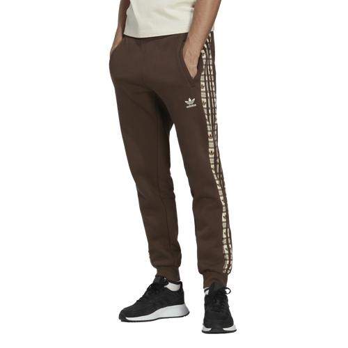 

adidas Originals Mens adidas Originals 3-Stripes Fleece Pants - Mens Brown Size S