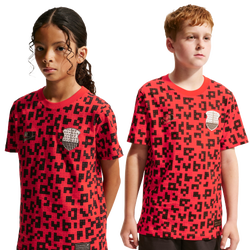 Boys' Grade School - Nike NSW LEGO T-SHIRT - Black/Rush Red