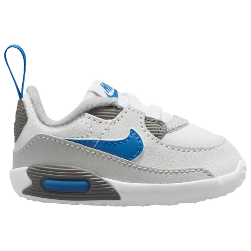 

Boys Infant Nike Nike Air Max 90 Crib - Boys' Infant Shoe White/Photo Blue/Gray Fog Size 04.0