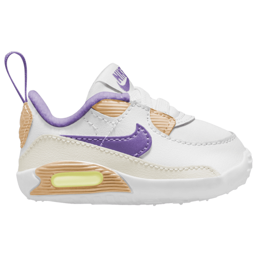 

Boys Infant Nike Nike Air Max 90 Crib - Boys' Infant Shoe Action Grape/Gum Yellow/White Size 04.0