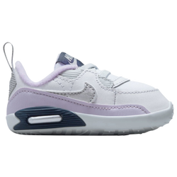 Boys' Infant - Nike Air Max 90 Crib - Silver/White