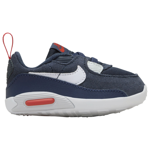 Nike Kids' Air Max 90 Crib Sneaker In Obsidian/white/navy