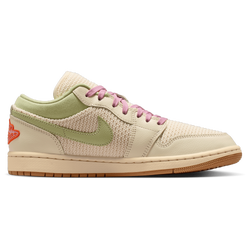 Women's - Jordan AJ 1 Low - Iced Carmine/Sail/Olive Aura
