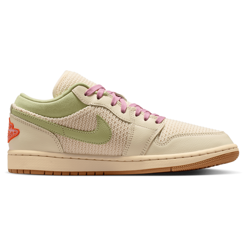 WOMENS - Jordan AJ 1 Low - Iced Carmine/Sail Olive Aura