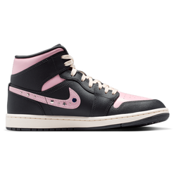 Women's - Jordan AJ 1 Mid SE - Mtlc Silver/Anthracite/Iced Carmine