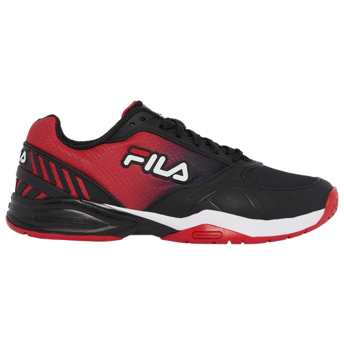 

Fila Mens Fila Volley Zone - Mens Tennis Shoes Black/White/Red Size 9.0