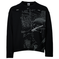 Men's - Nike Street Vision Long Sleeve Mesh Top - White/Black