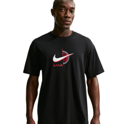 Men's - Nike Basketball LSE T-Shirt - Black/Red