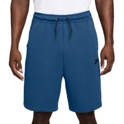 Men's - Nike Tech Fleece Shorts - Blue/Black