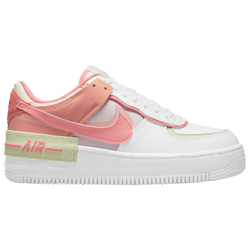 Women's - Nike Air Force 1 Shadow  - White/Magic Ember/Lime Ice