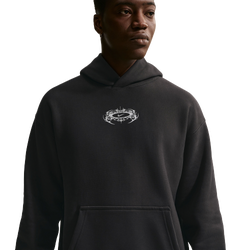 Men's - Nike Solo Swish NN Pullover Hoodie - Black/Gray
