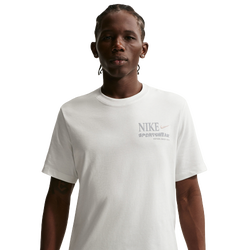 Men's - Nike Club Spring B Short Sleeve T-Shirt - Gray/White