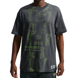 Men's - Nike Max 90 Short Sleeve T-Shirt - Gray/Volt