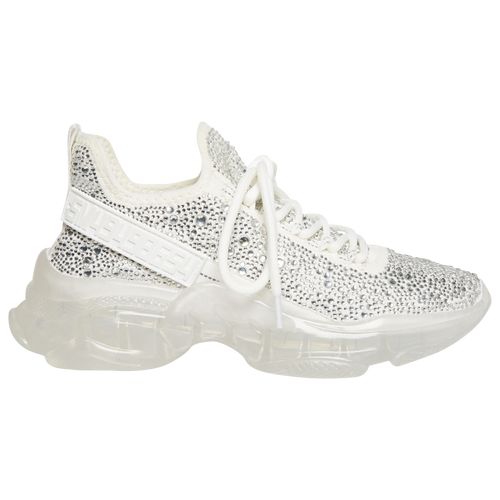 Steve Madden Maxima R Studded Textile Trainers In White