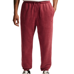 Men's - Nike CWash Club Basketball Cuff Pants - Red/Red