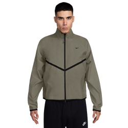Men's - Nike Tech Shori Knit Track Jacket - Black/Olive
