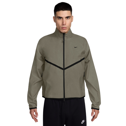 MENS - Nike Tech Shori Knit Track Jacket - Black/Olive
