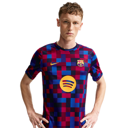 Men's - Nike FCB Dri-FIT Short Sleeve Top - Blue/Red