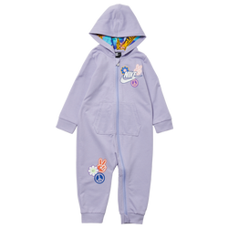 Girls' Infant - Nike Flowerchild Hooded Coverall - Purple/Purple
