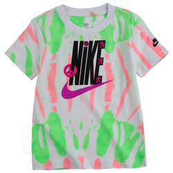Boys' Toddler - Nike Festival Tie Dye T-Shirt - Green/Pink