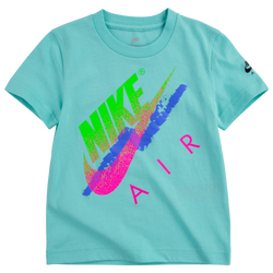 Boys' Toddler - Nike Air Beach Branding T-Shirt - Teal/Green