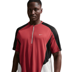 Men's - Nike Dri-FIT Retro Short Sleeve T-Shirt - Red/Black