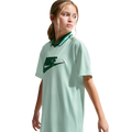 Nike NSW CLN Short Sleeve Jersey Dress - Nike Barely Green/Malachite Black