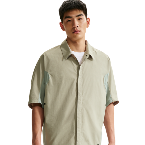 MENS - Nike Drifit Tech Helios Sun SS Shirt - Spruce Fog/Light Pumice Black