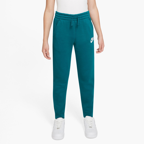 

Nike Boys Nike Club Fleece Joggers - Boys' Grade School Teal/White Size S