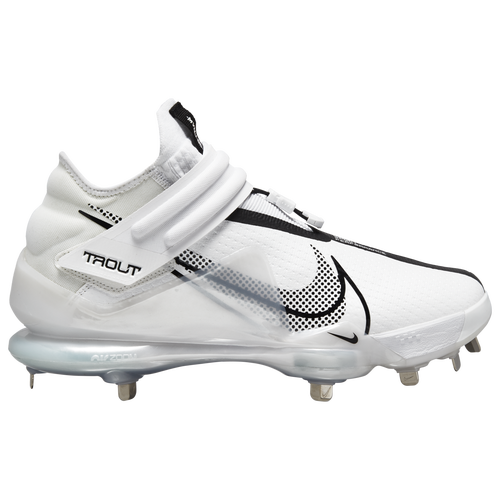 Nike Force Zoom Trout 7 - Men's Metal Cleats Shoes - White / Black / Dynamic Turquoise - CI3134-102
