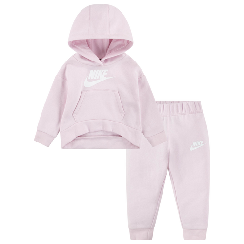 

Girls Infant Nike Nike Club HBR Fleece Set - Girls' Infant Pink Foam/White Size 18MO