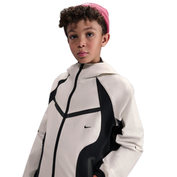Boys' Grade School - Nike Tech Woven Full-Zip Jacket - Light Bone/Black