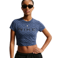 Nike NSW Chill knit Crop Tee - Nike Mystic Navy/Obsidian