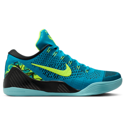 Men's - Nike KB 9 Stiches Low  - Blue/Neo Turquois/Volt