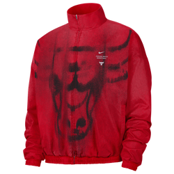 Men's - Nike NBA Dri-FIT GM Woven Loud Jacket - University Red/University Red/Black