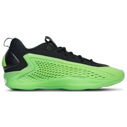 Men's - adidas Anthony Edwards 1 Low - Core Black/Lucid Lime/Aurora Ink