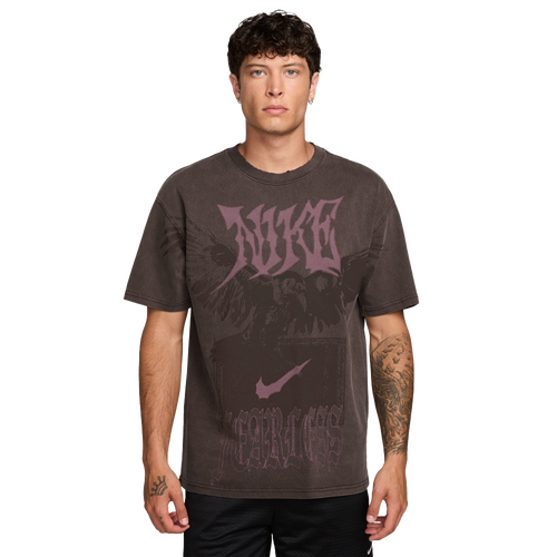  - Nike Loose FC F2 T-Shirt - Brown/Pink