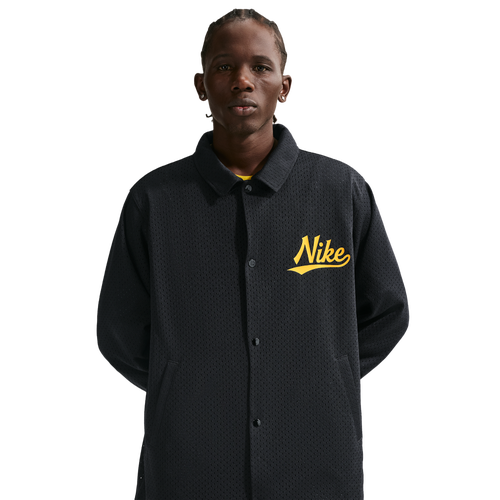  - Nike Club Coaches AMSPT Jacket - Black/Saffron Quartz