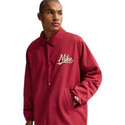 Men's - Nike Club Coaches AMSPT Jacket - Team Crimson/Lt Khaki