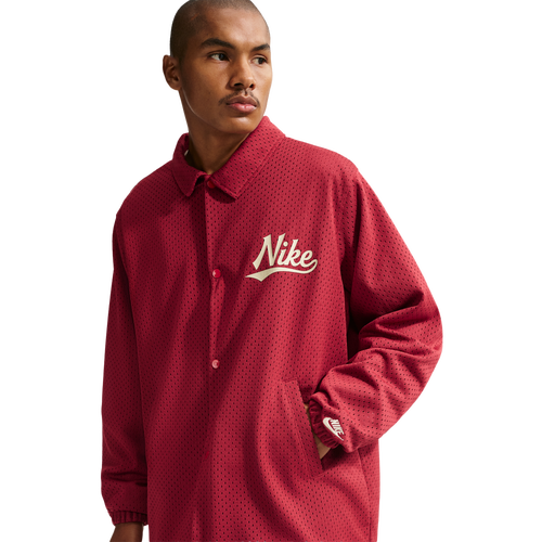 Nike Club Coaches AMSPT Jacket - Nike Team Crimson/Lt Khaki
