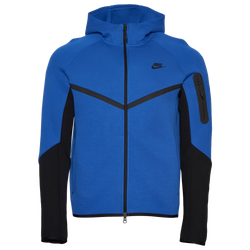 Men's - Nike NRG Tech Fleece Full Zip Windrunner Hoodie - Black/Blue