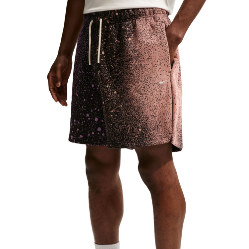 MENS - Nike Hours TF Standard Issue Fleece 5" Shorts - Black/Bright Violet Orange Pulse