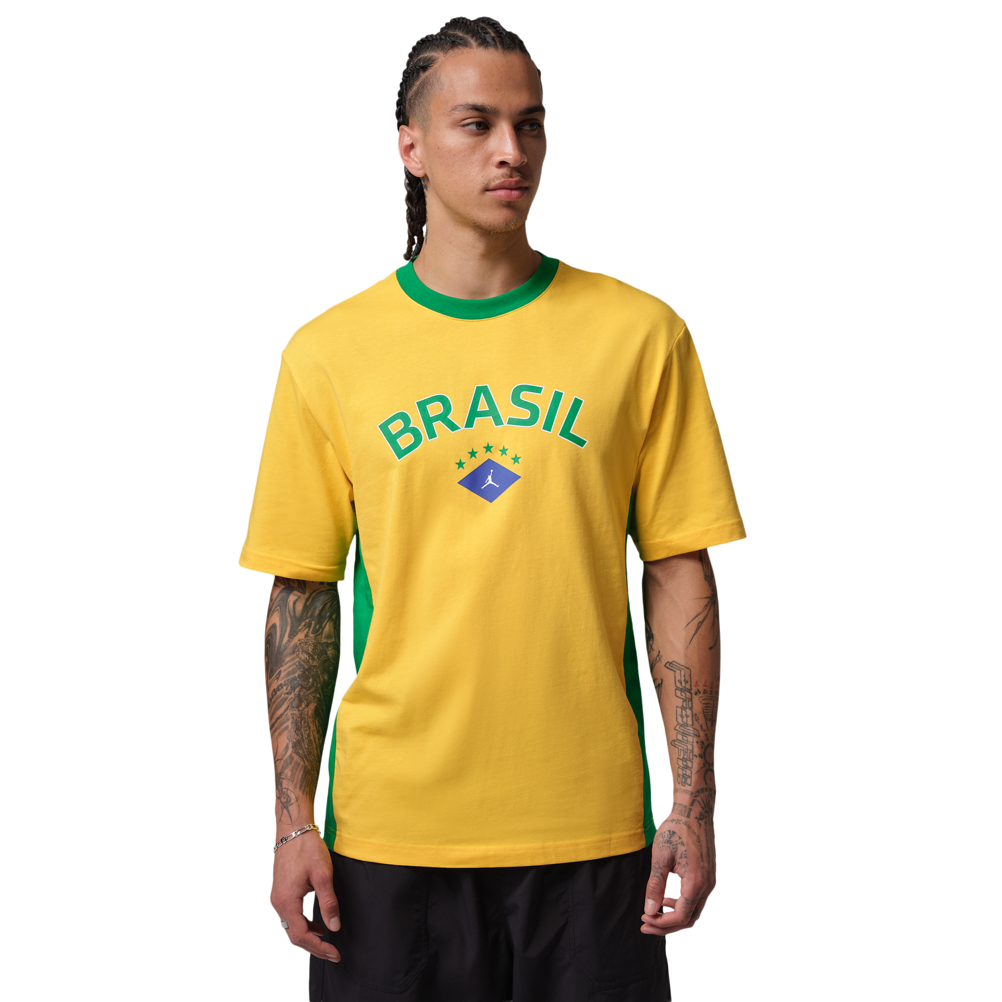 【新品タグ付き】Jordan Brand Brasil サッカーシャツ L Jordan Brasil Short Sleeve T-Shirt - Men's | Foot Locker