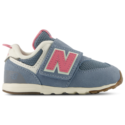  - New Balance 574 NEW-B Hook & Loop - Zinc Blue/Pink Eraser