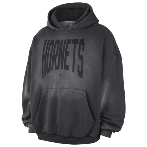 MENS - Nike Hornets Wash Hoodie - Gray