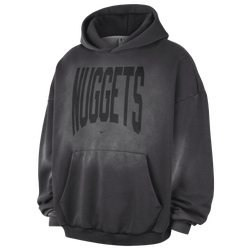 Men's - Nike Nuggets Wash Hoodie - Gray