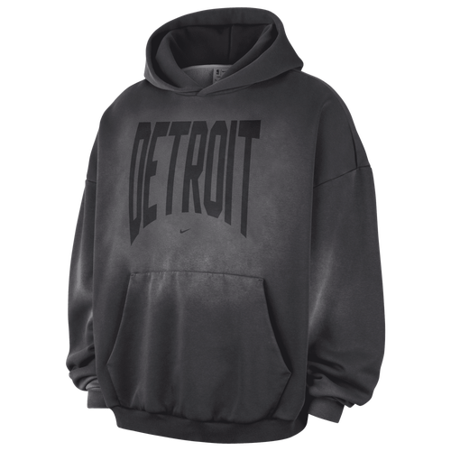 MENS - Nike Pistons Wash Hoodie - Gray
